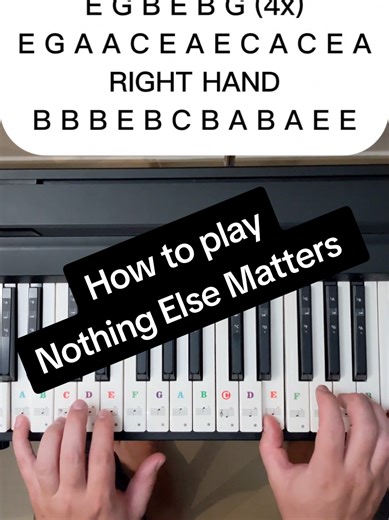Impress your old comrades by playing Nothing Else Matters by Metallica #rockmusic #pianotutorial #pianomusic #nothingelsematters