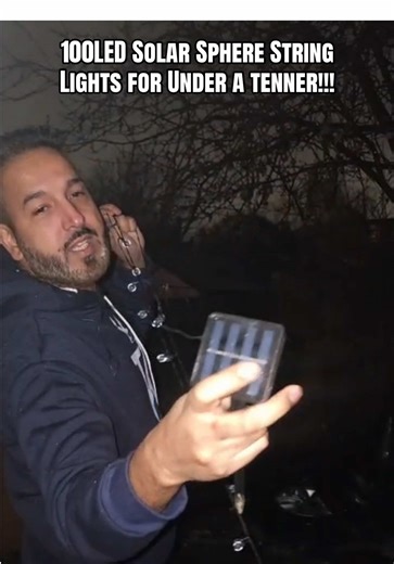 100LED Solar Sphere String Lights: Perfect for Outdoor Decor