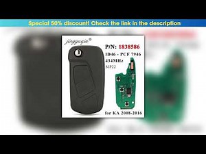 Editor’s Choice jingyuqin 1838586 433MHz ID46-PCF7946 Chip Flip Car Key For Ford KA 2008-2016 SIP22