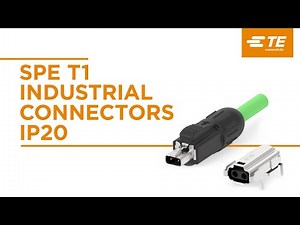 TE's SPE T1 Industrial Connectors IP20 helps reduces complexity