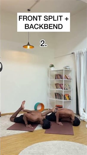 Front splits + backbend drills for beginners... #yoga #drills #shorts#yogaposes