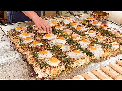 キャベツ大盛り広島風お好み焼き屋台