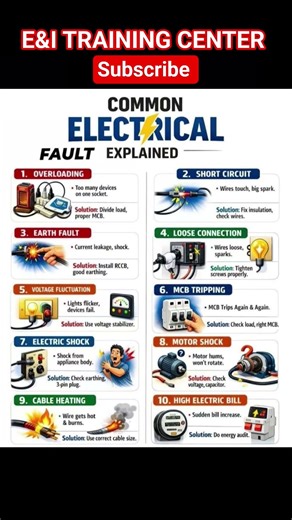 Common Electrical Faults #instruments ##electrical #automation #plc