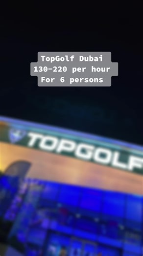 TopGolf Dubai #topgolf #golfing #dubai #mydubai #travel #thingstodoindubai #fyp #foryou #foryoupage