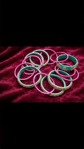 Pista & Pink Bangle Set💚💗 – Simple, Elegant & Beautiful! ✨
