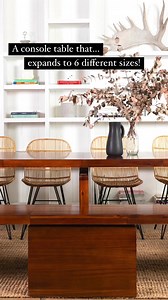 For those who always want flexibility, we've got you! ✨ The Transformer Table expands from an 18” console to a dining table up to 10 feet long. Each table comes with 5 extension panels giving you the flexibility you need. Learn more at www.transformertable.com. #TransformerTable #TransformingTable #6in1 #Multifunctional #MultifunctionalFurniture #MultifunctionalDesign #VersatileFurniture #SmallSpaces #SmallSpaceLiving #SmallSpaceSquad #ProductDesign #InnovativeDesign #DiningTable #HardwoodFurnit