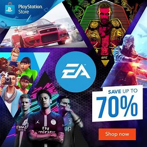 14K views · 170 reactions | Save up to 70% on some of EA’s biggest titles, including FIFA 19 Champions Edition, Battlefield V, UFC 3 and The Sims 4 with our new deals on PS Store: https://play.st/30TAY9X | PlayStation Europe | Facebook