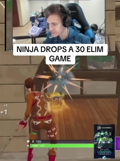 Ninja's 30 Elim Game in Tilted Towers Revealed