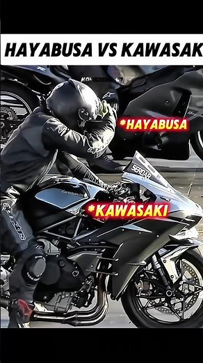 The Ultimate Kawasaki Ninja H2R vs Hayabusa Drag Race