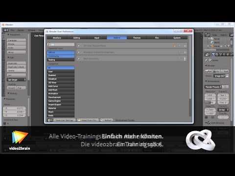 Blender 2.7 Tutorial: Grundeinstellungen anpassen |video2brain.com