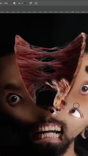 Así convertí mi rostro en una criatura aterradora con Photoshop