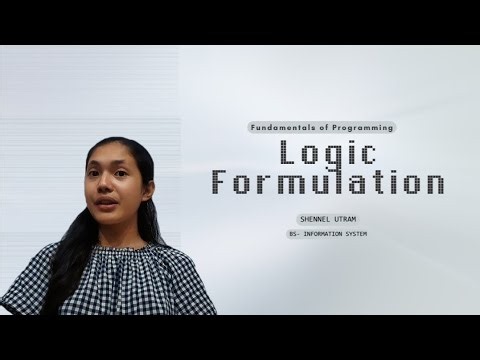CC102 | Week 2: Logic Formulation | Computer programming, Algorithm, Pseudocode, Flowchart