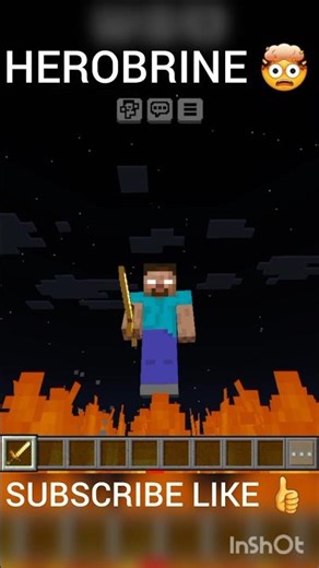 HEROBRINE in MINECRAFT #shorts​ #minecraft​ #herobrine​ #viral​ #trending​