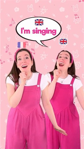 🇫🇷🇬🇧 Laugh, Cry, Shout, Sing / Action Verbs in French and English #learning #kids #fun #easy
