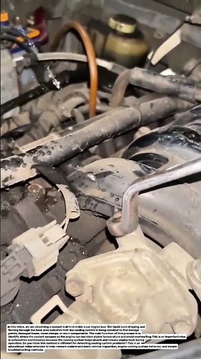 Coolant Leak Test in Car Engine Bay | Educational Automotive Diagnosis.