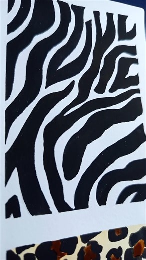Zebra 🦓 pattern painting #zebraprint #painting #shortvideo