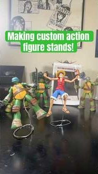 Making custom Action Figure stands #customactionfigure #custom #howto #diy #review