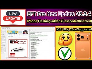 EFT Pro New Update 2025 V5.3.4 added IPhone Flashing Now remove Passcode/Disable Free 2025