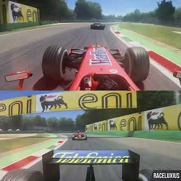 Michael Schumacher vs Fernando Alonso | Ferrari 248 F1 vs Renault R26 | F1 2006 at Monza