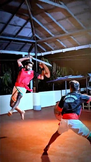 SWORD vs SHIELD ⚔️ Kalaripayattu #kalaripayattu #shorts