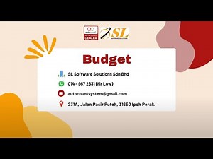 💰 AutoCount Budget Module: Streamline Your Financial Planning and Control