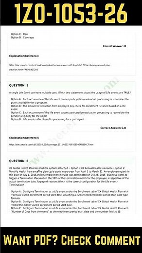 1Z0-1053-26 Exam Questions Explained | Oracle Benefits Cloud 2026 Guide