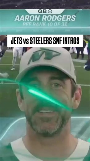 Player intros from the primetime matchup between the Jets and Steelers. #nfl #sundaynightfootball #newyorkjets #pittsburghsteelers #aaronrodgers #russellwilson