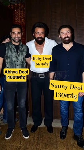 sunny deol की Net worth130 करोड़ #bollywood#shortvideo #Sunnydeol#bobbydeol #dharmendra #viral #best