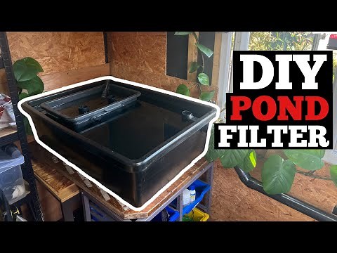 DIY Plastic Tub Pond Filter (step-by-step)