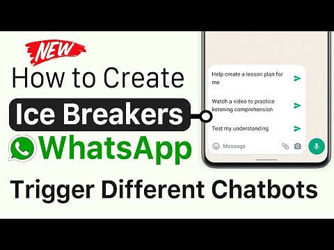 How to Create WhatsApp Ice Breakers - Initiate Conversation & Start a ChatBot - Libromi