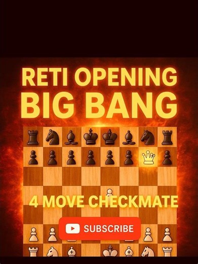 Reti Opening Trap | 4 Move Checkmate for Beginners ♟️🔥 #chess #chessopening #chessgame