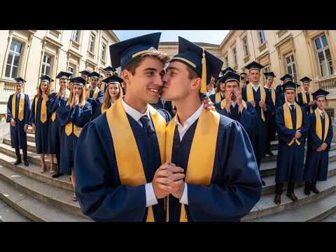 L’idole du lycée révèle son petit ami sur la photo de diplôme — toute l’école fond en émotion