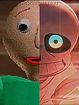 Baldi and Sans Edit ✌🏻 #baldi #undertale #sans #baldibasics #shorts #guessinggame #sansedit