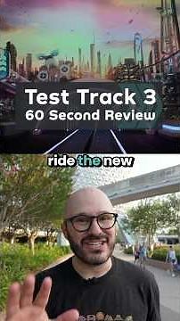Riding the new Test Track before it opens: My 60 second review! 🚘 #disneyworld