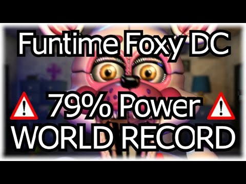 (WR) UCN - 50/20 Funtime Foxy Death Coin With 79% Power Remaining (Puppet Out All Night Greenrun)