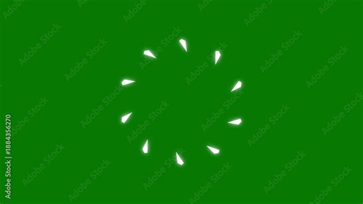 Circle fireworks line burst, glowing pop up firework animation, shiny ellipse blast with spark lines, festive celebration overlay, clean chroma key green screen, smooth looping 4k video