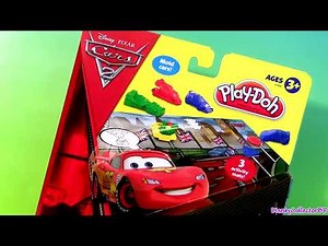 Cars 2 Play Doh Race Mats World Grand Prix Lightning McQueen Raoul ÇaRoule Pixar Disneyplaydoh