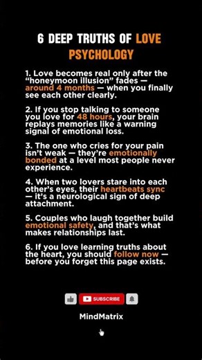6 Deep Love Psychology Facts You Must Know (Truths That Hit Hard)..