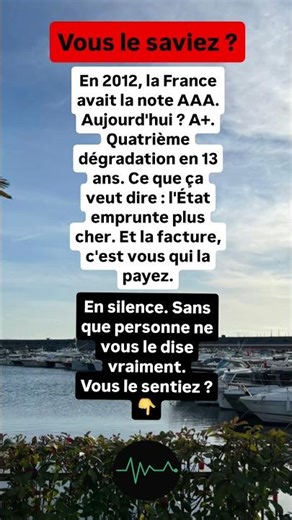 AAA 👉🏻 A+ : la France perd la confiance en silence #france #economie #politique #impots