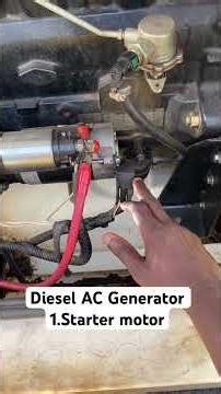 How the Starter motor works in a diesel generator #education #generatordiesel #startermotor #viral