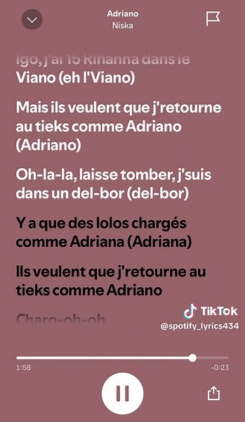 Niska - Adriano: Écoutez les Paroles de cette Chanson