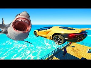 GTA 5 Expensive Super Cars Jumping Into Water
