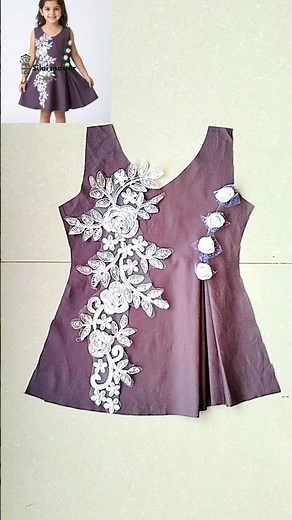 Stylish Baby Frock Cutting and Stitching | Fancy Baby Dress Design | Easy Tutorial