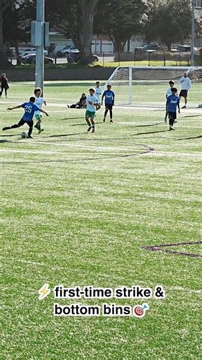 ⚡ first-time strike & bottom bins 🎯 #mlsnext #u13 #soccer #goals