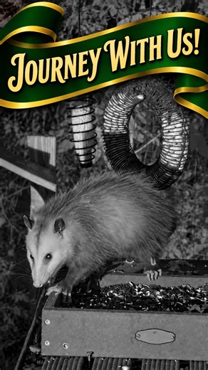 What Does a Virginia Opossum Do at the Feeder After Dark? #Shorts