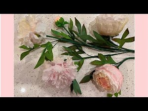 Coffee Filter Peonies Part 3 (The leaves)