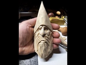 Carving A Wizard Face With Hand Tools (Conclusion)