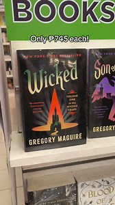 406 reactions · 28 shares | "Are people born wicked? Or do they have wickedness thrust upon them?" - Glinda 勺 Grab this edition of 'The Wicked Years' series by Gregory Maguire for just ₱795 each (paperback)! Available in select #NationalBookStore branches nationwide. #Fyp #foryou #Wicked #TheWicked #GregoryMaguire #Fiction #Fantasy #Classic #SulitSaNBS" | National Book Store | Facebook