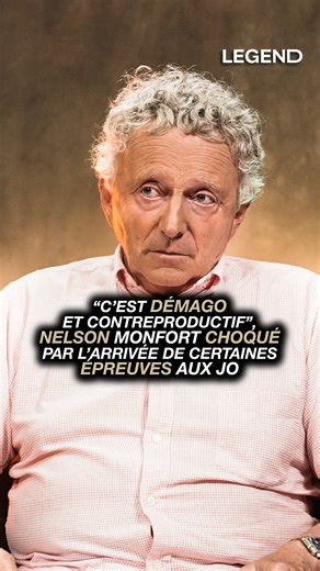 902K views · 10K reactions | “C’est démago et contreproductif”, Nelson Monfort choqué par l’arrivée de certaines épreuves aux JO ⬆️ L’interview complète est disponible sur la chaîne YouTube de LEGEND ainsi qu’en podcast sur toutes les plateformes  #legend #legendmedia #guillaumepley #nelsonmonfort | Legend | Facebook
