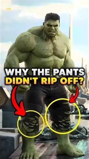 Why doesn't Hulk's pants rip?